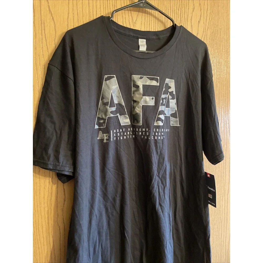 Men's Fanatics AFA USAF Academy Colorado Fightin' Falcons T-Shirt Black Size XL‎
